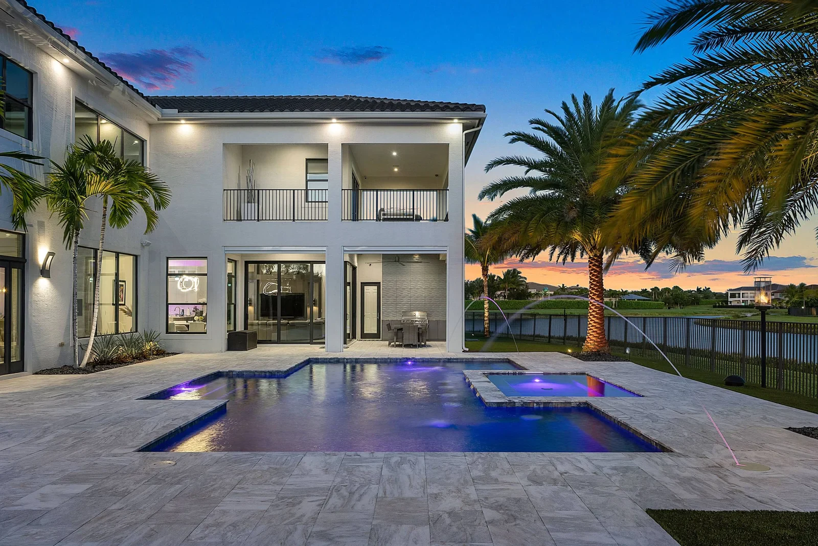 Twilight pool photography by Living Proof Photography